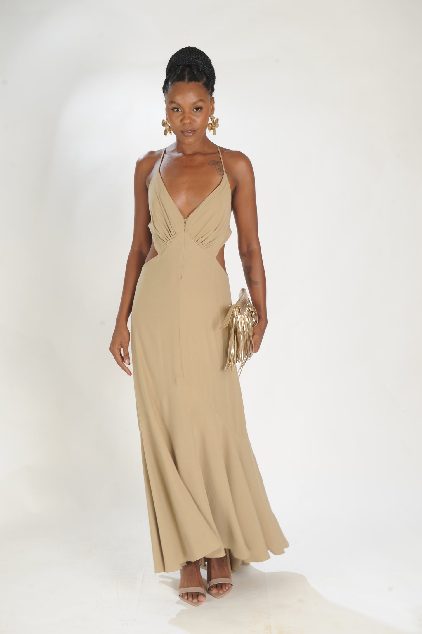 VESTIDO LONGO PASSANTE CAOS