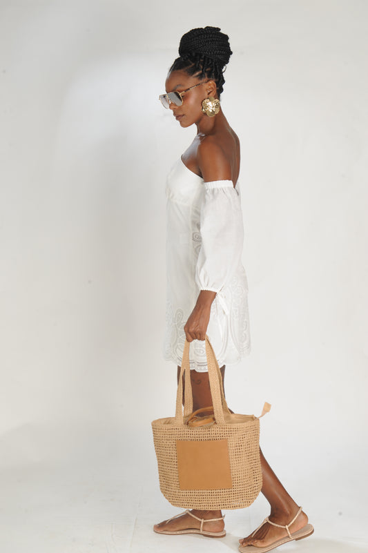 VESTIDO CURTO OMBRO A OMBRO