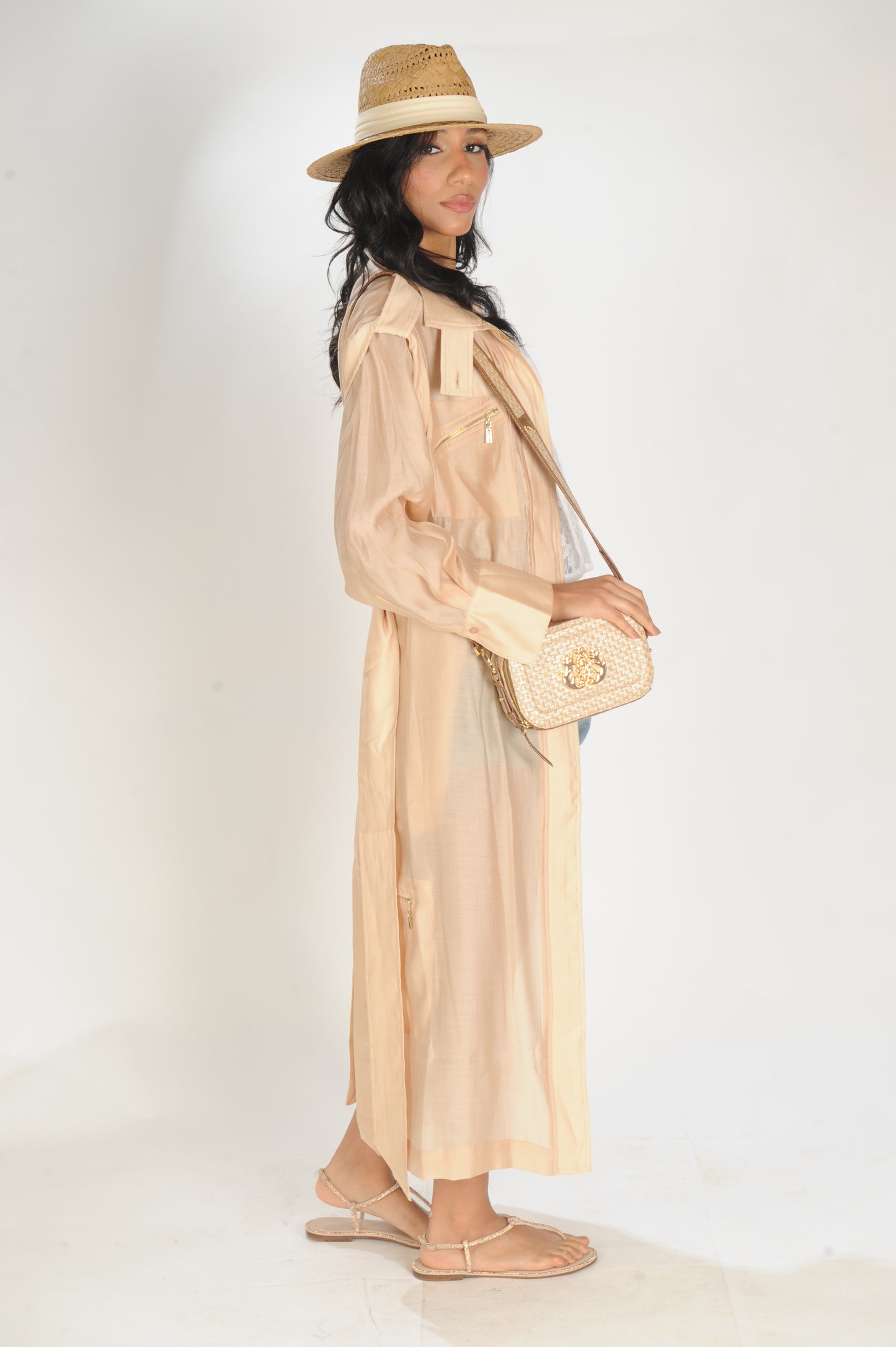 CHEMISE ORGANZA COM FAIXA CAOS