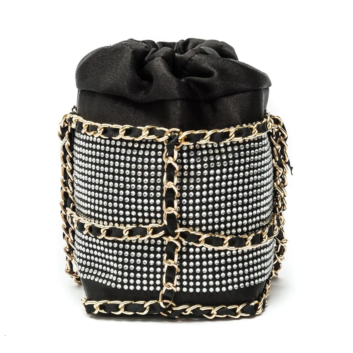 BOLSA CRYSTAL BUCKET BAG OURO ISLA