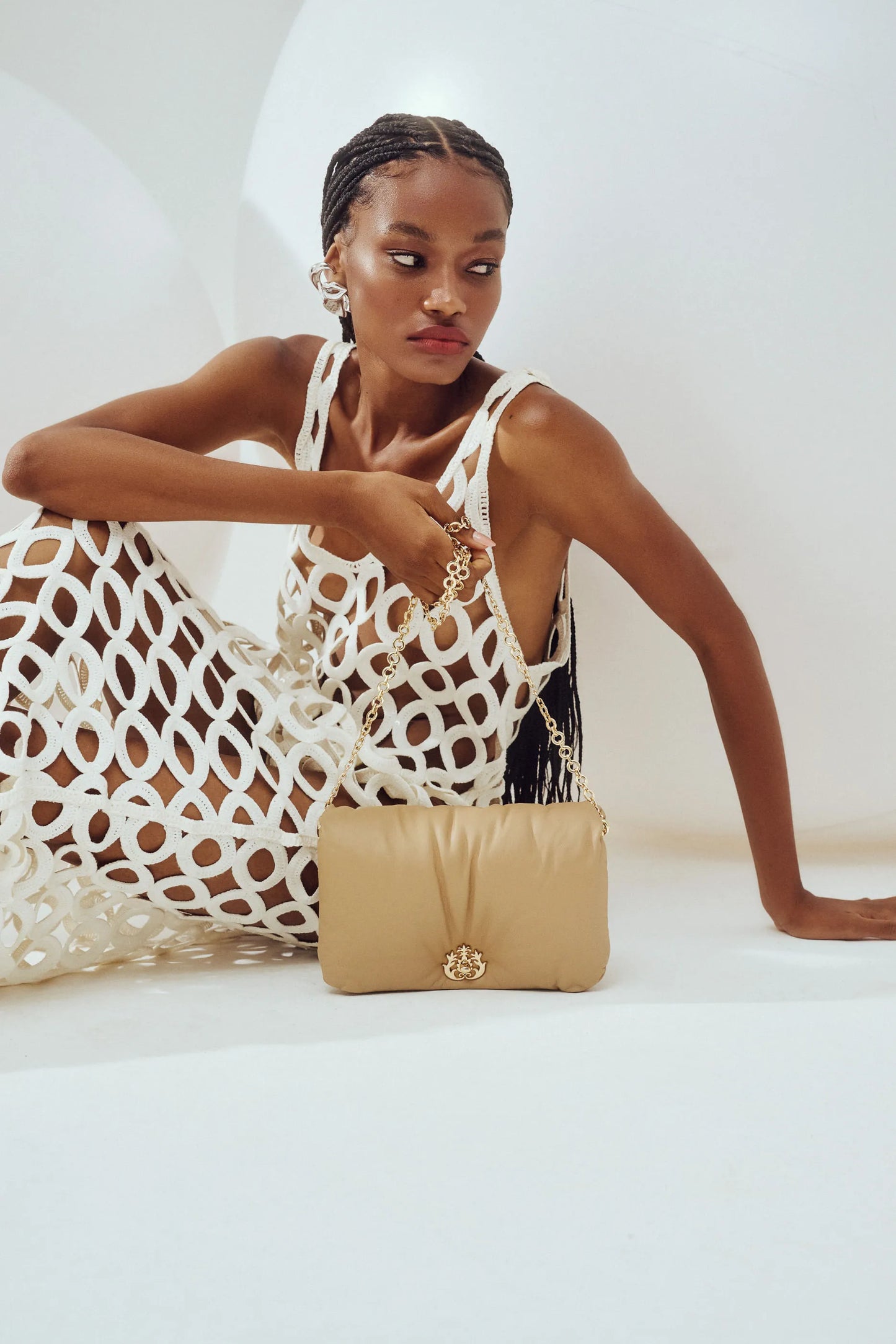 BOLSA PUFFER PELICA OAT MILK ISLA