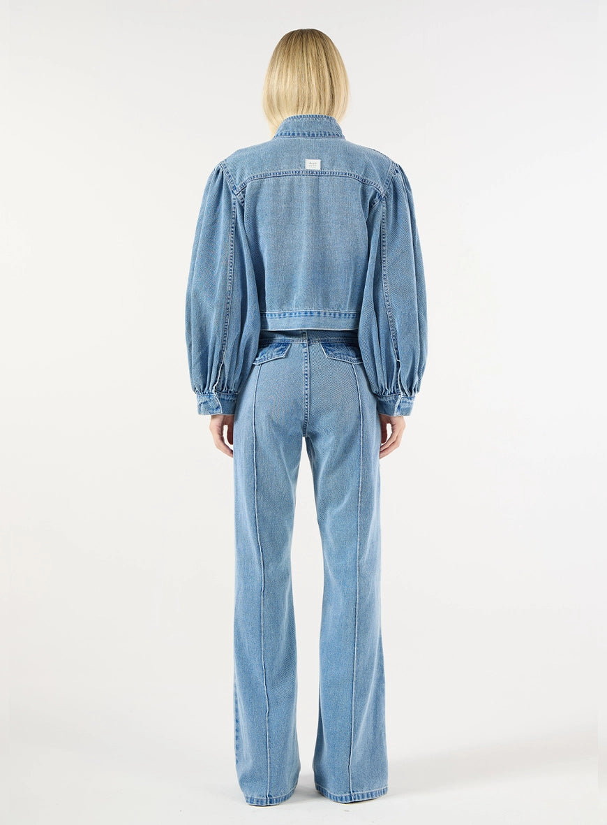 JAQUETA JEANS MANGA BUFANTE SKAZI