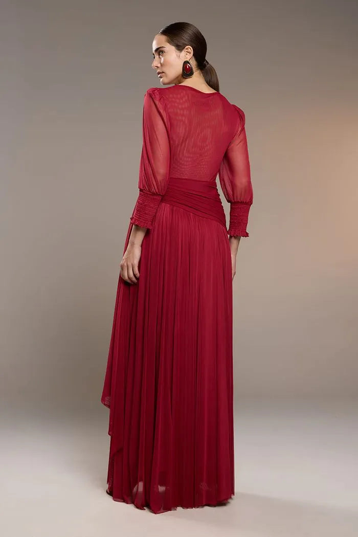 VESTIDO TULLE DETALHE COM PASSANTE THAMARA CAPELÃO