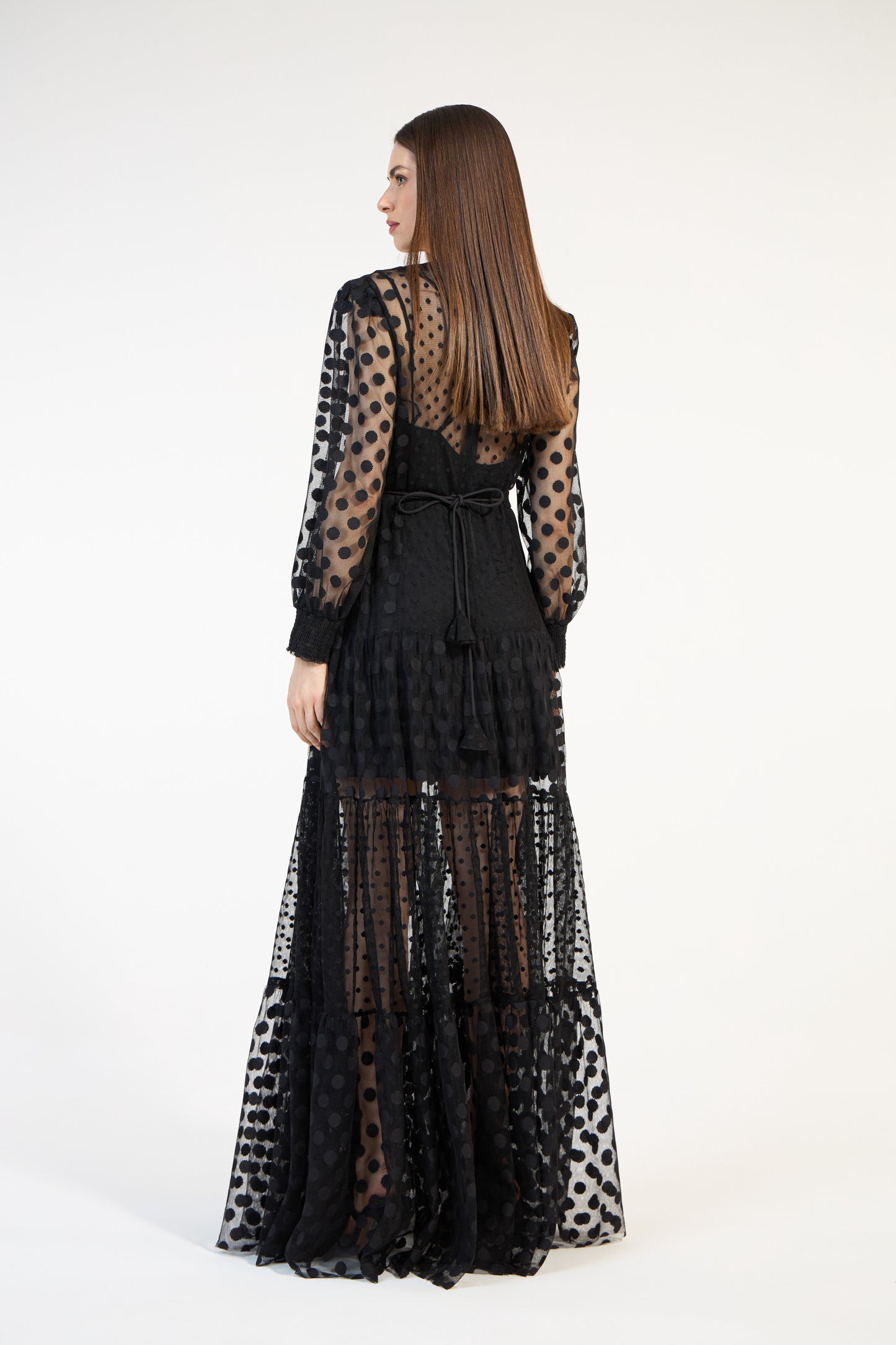 VESTIDO LONGO TULE POAS SKAZI