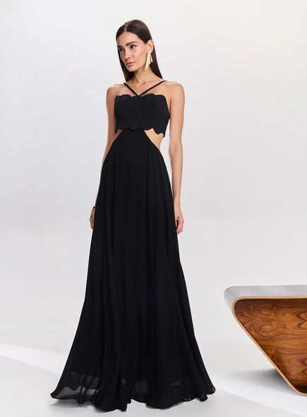 VESTIDO LONGO VAZADO TUFI DUEK