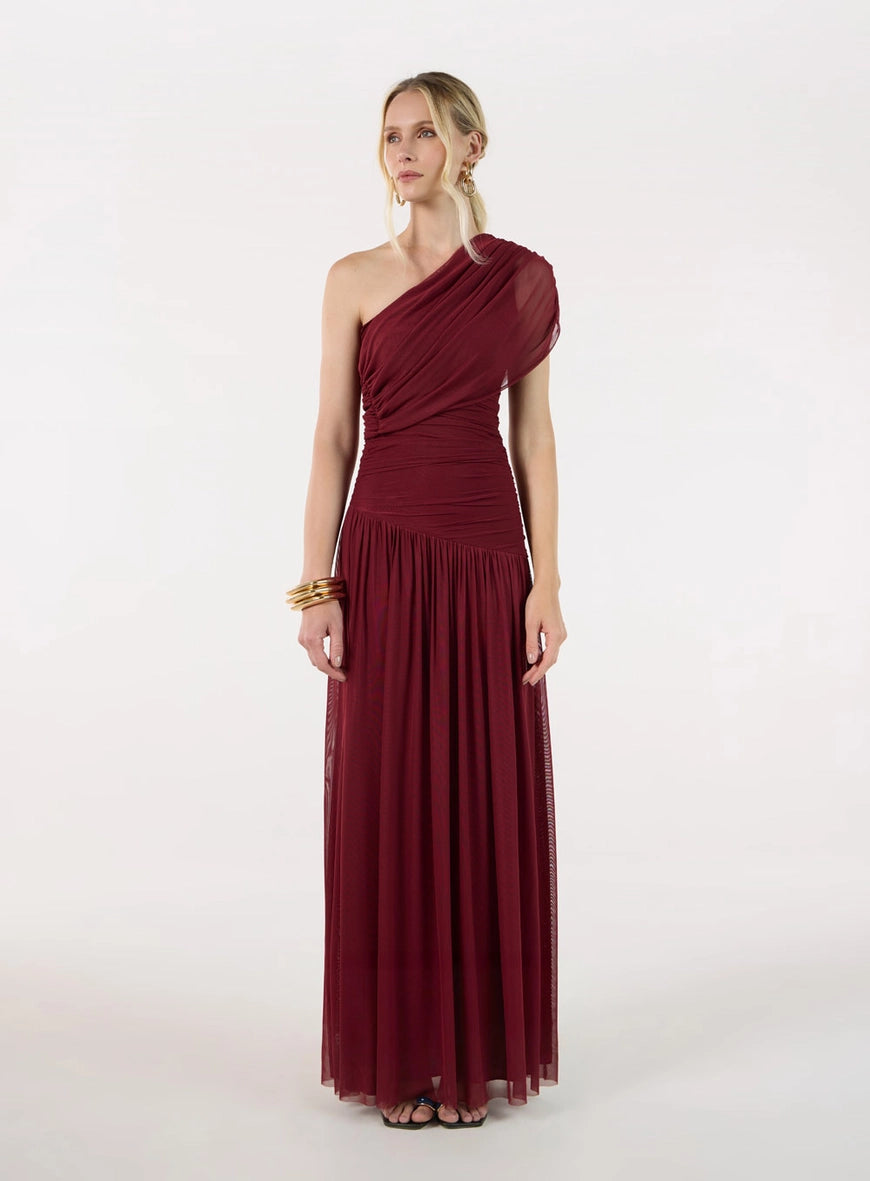 VESTIDO LONGO UM OMBRO SÓ TUFI DUEK