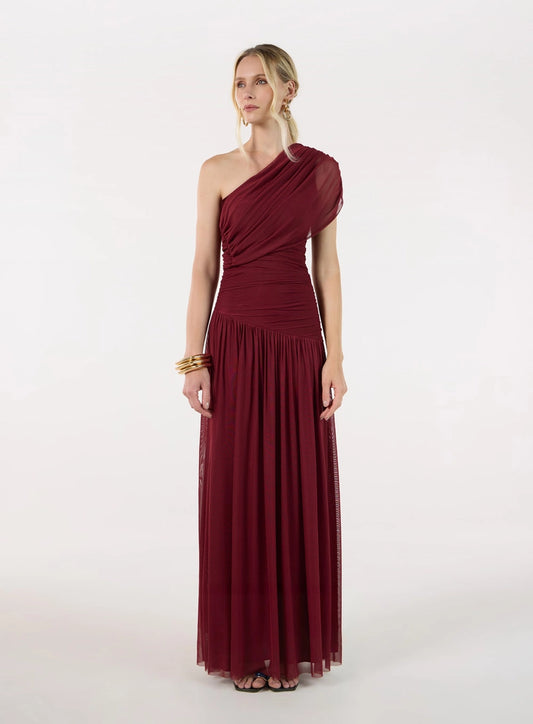 VESTIDO LONGO UM OMBRO SÓ TUFI DUEK