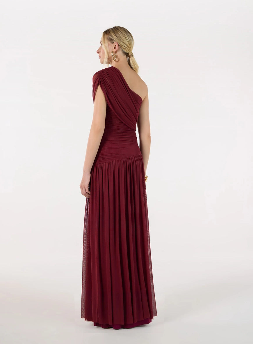 VESTIDO LONGO UM OMBRO SÓ TUFI DUEK