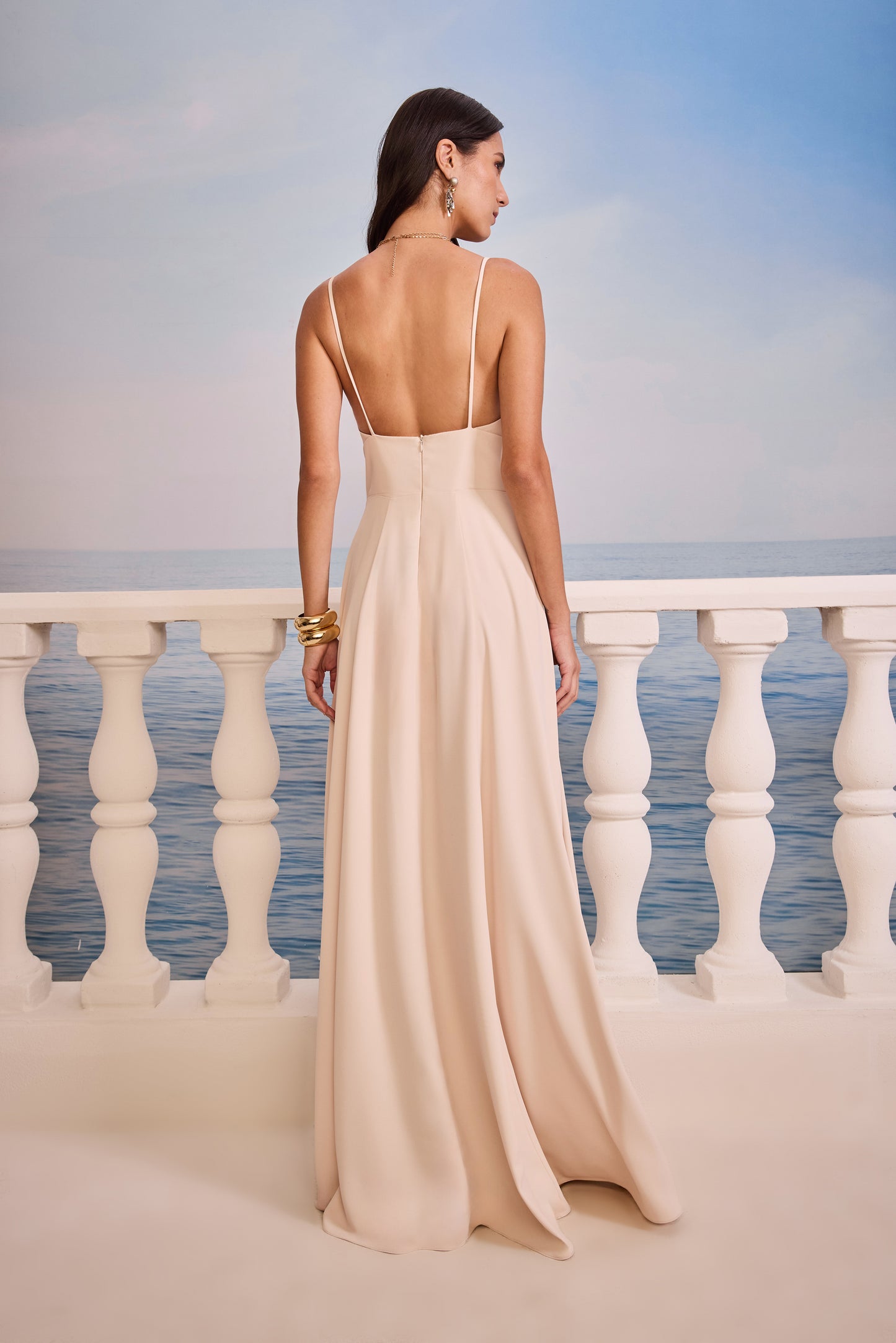 VESTIDO LONGAS ARGOLAS SKAZI