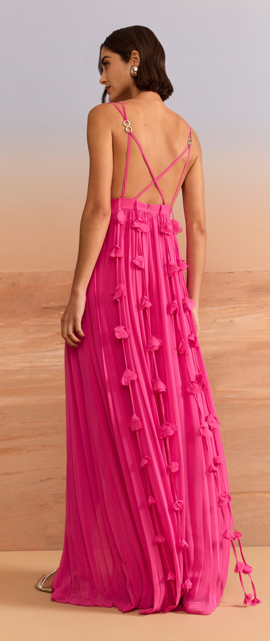 VESTIDO LONGO ALÇAS CRUZADAS SKAZI