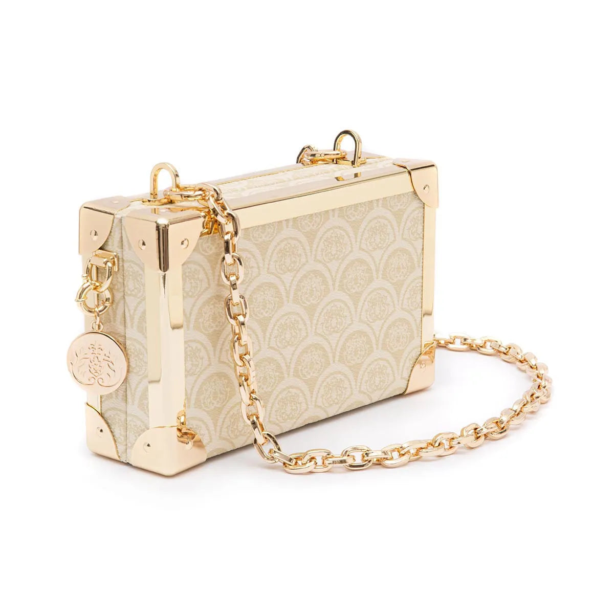 CLUTCH SIRENA MONOGRAMA CANVAS CREME