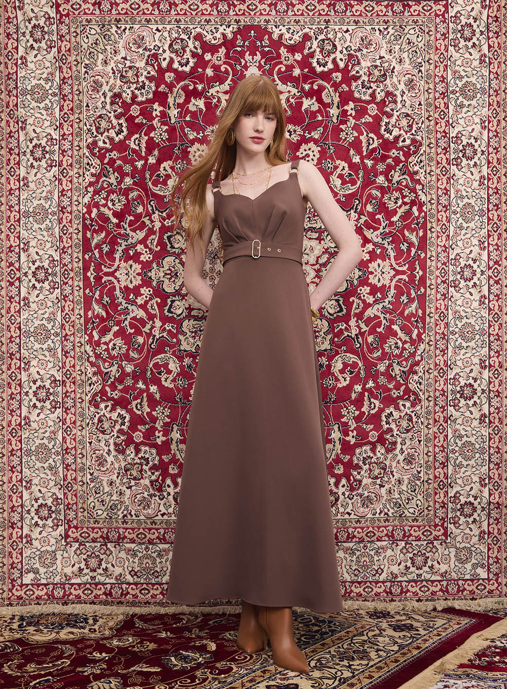 VESTIDO MIDI GODE SKAZI