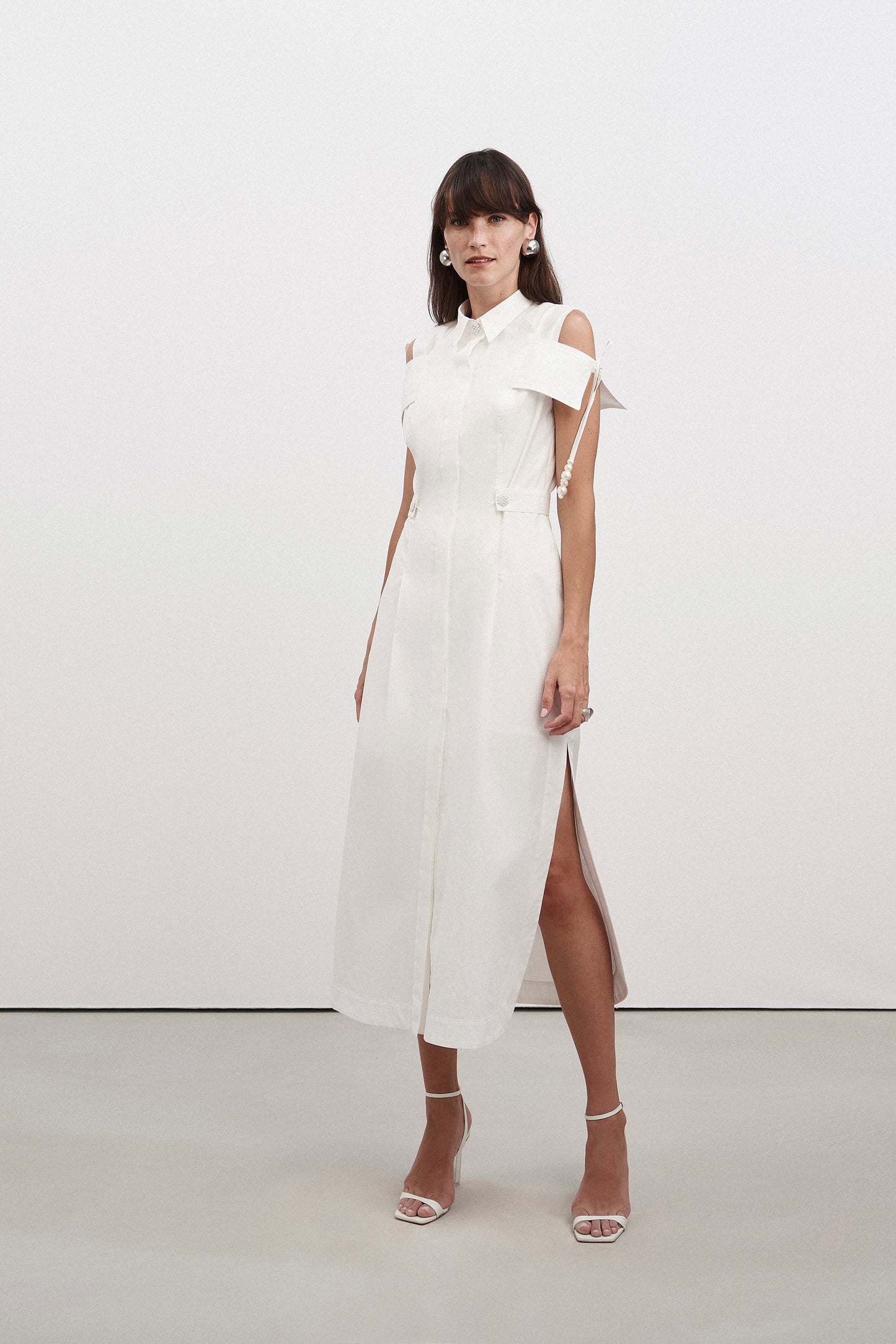 VESTIDO CHEMISIER MIDI NO TUFI DUEK