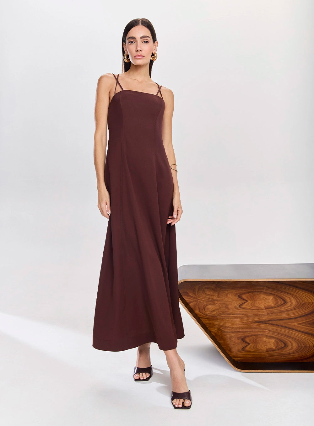 VESTIDO MIDI COSTAS FLOWER TUFI DUEK