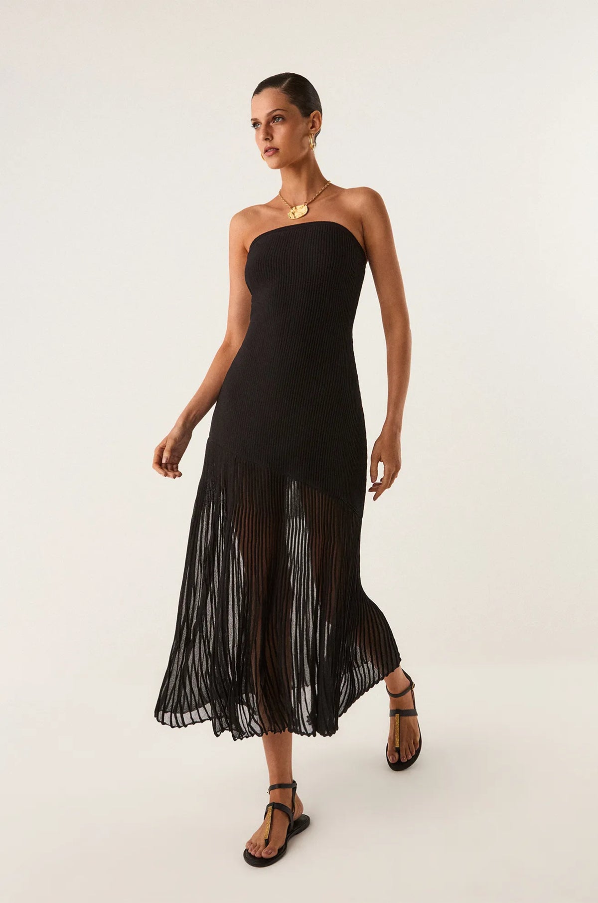 VESTIDO LG LUCIA TRICOT BLACK VIX