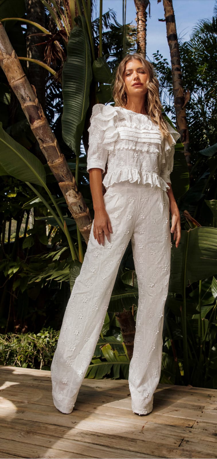 CONJUNTO BLUSA E CALÇA ANNE FERNANDES