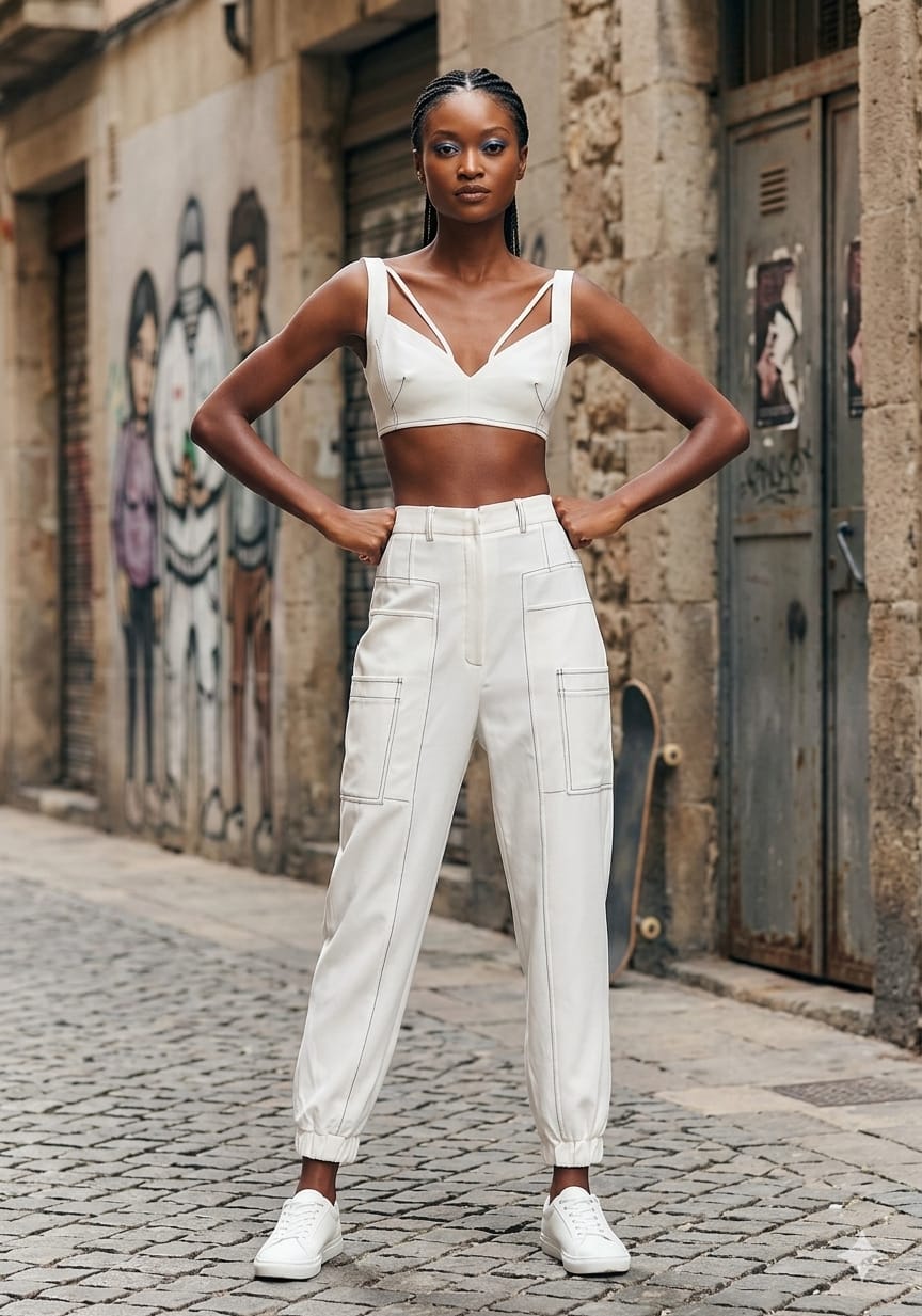 CONJUNTO TOP C/ CALÇA CENOURA TD