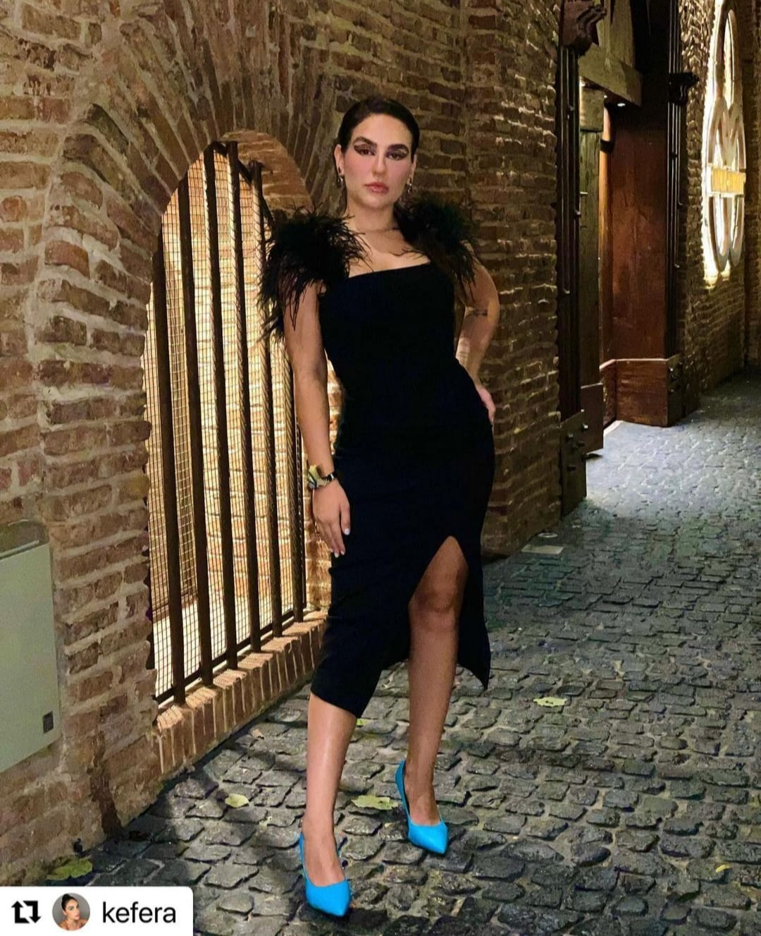 VESTIDO MIDI PLUMAS NOS ZEN