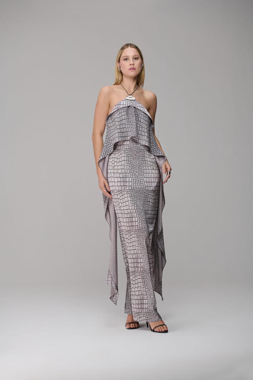 VESTIDO FRENTE ÚNICA CROCCO CAOS