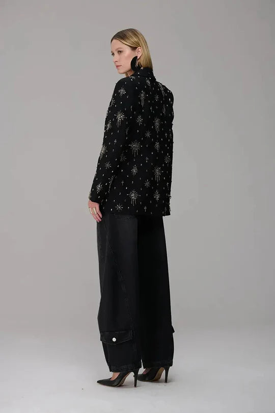CALÇA JEANS BALLON COM BOLSO CAOS