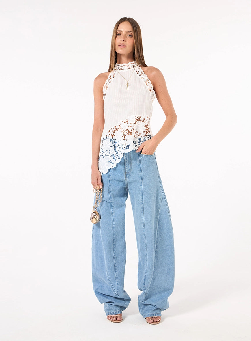 CALÇA JEANS BARREL SKAZI