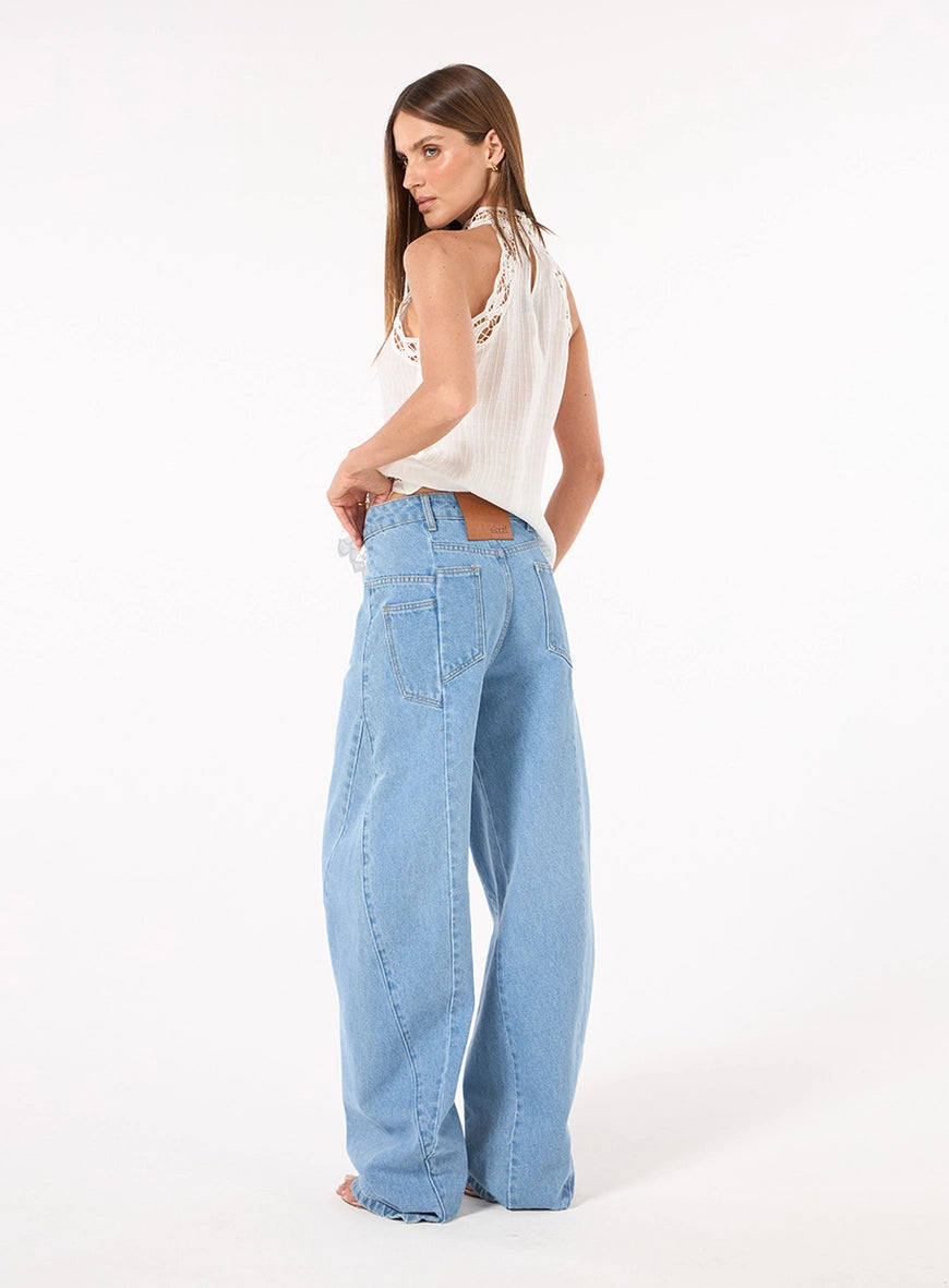 CALÇA JEANS BARREL SKAZI
