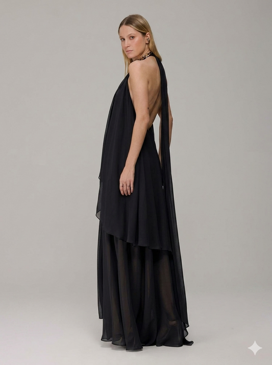 VESTIDO FRENTE ÚNICA CORRENTES CAOS