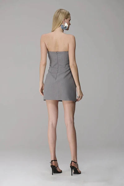 VESTIDO STRAPLESS RISCA CAOS